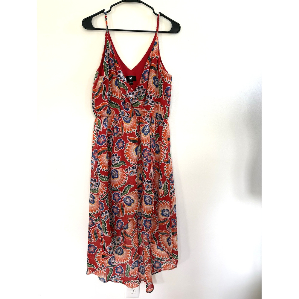 IZ Beyer Floral Asymmetrical Dress Island Wear Whimsigoth Festival Boho | L